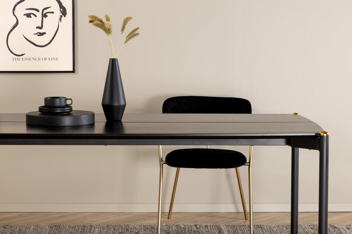 Venture Design Pelle Rektangulära Matbord 190 x 90 Svart