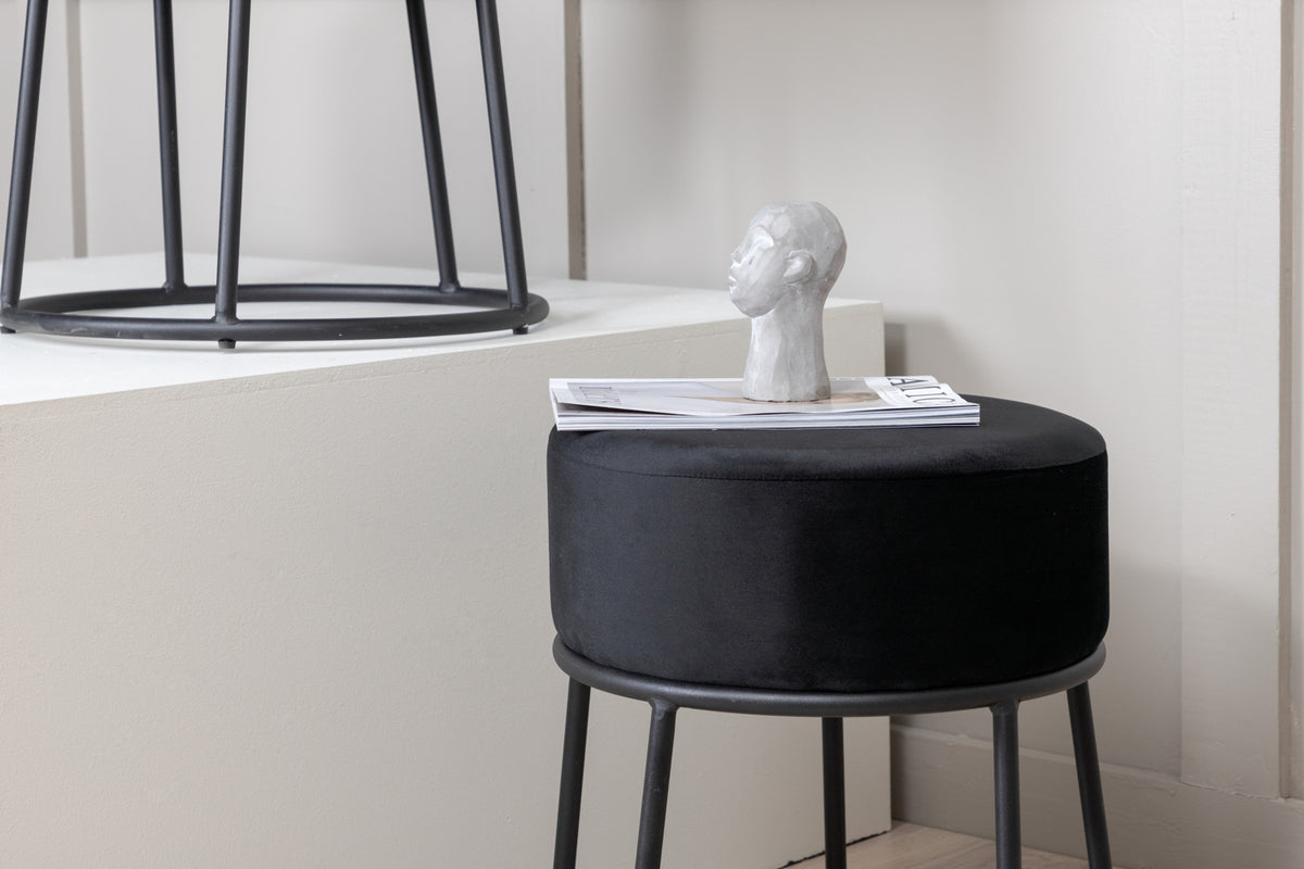 Venture Design Petra Puff ⌀46 ⌀46 Svart