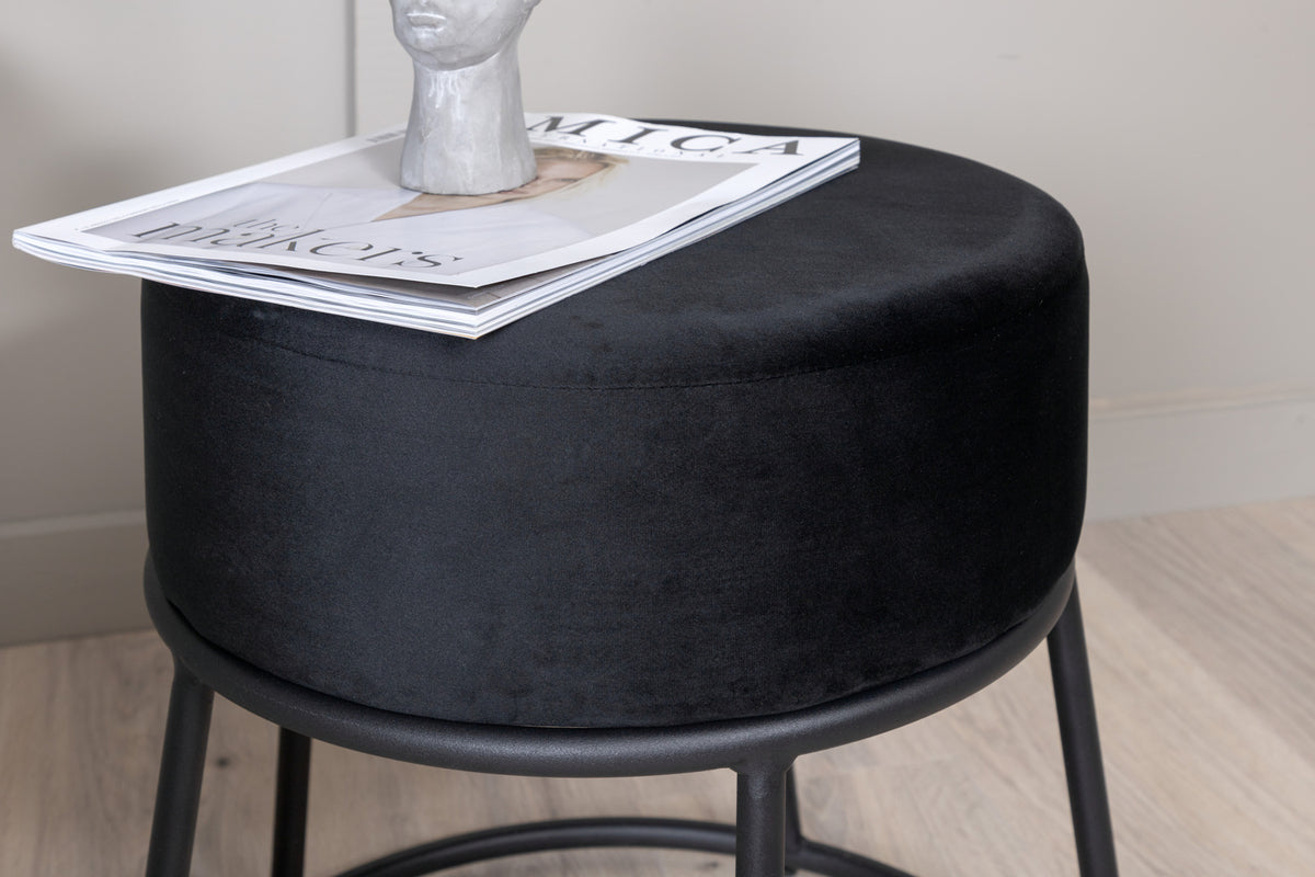 Venture Design Petra Puff ⌀46 ⌀46 Svart