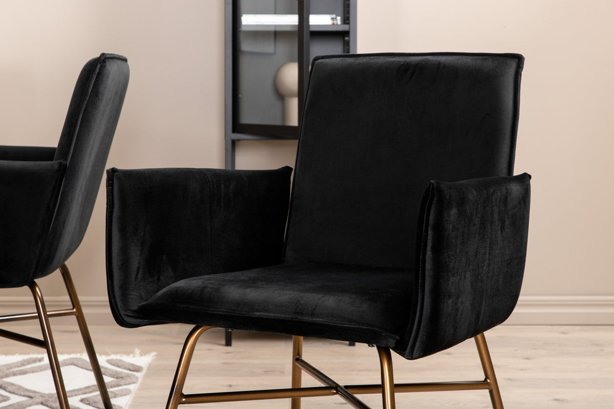 Venture Design Petra Matstolar Svart