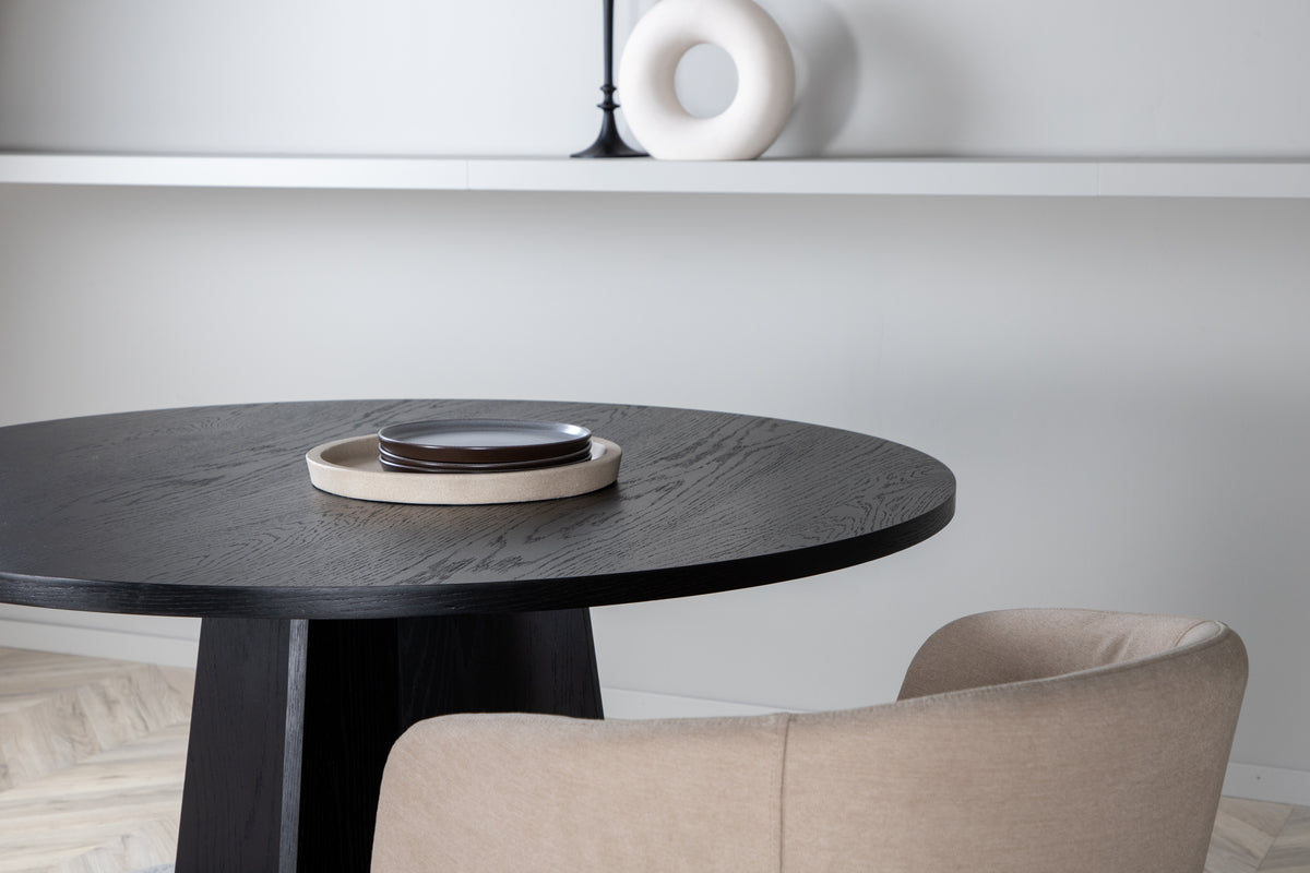 Venture Design Bootcut Runda Matbord ⌀110 Svart