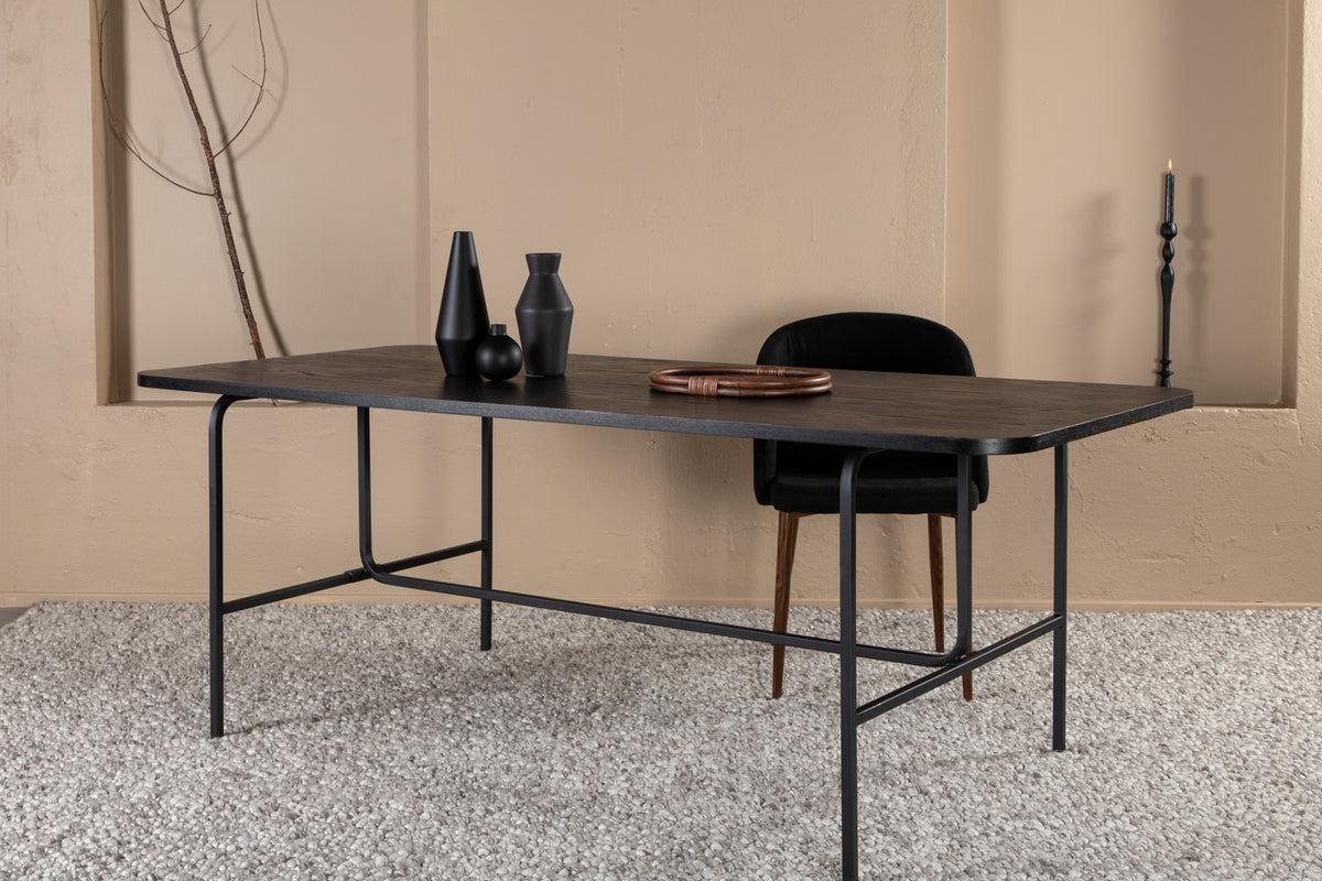 Venture Design Uno Rektangulära Matbord 200 x 90 Svart