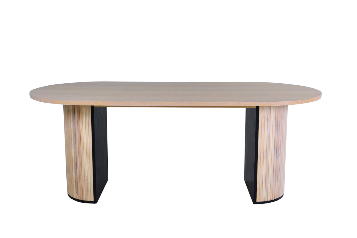 Venture Design Bianca Ovala Matbord 200 x 90 Vitputsad