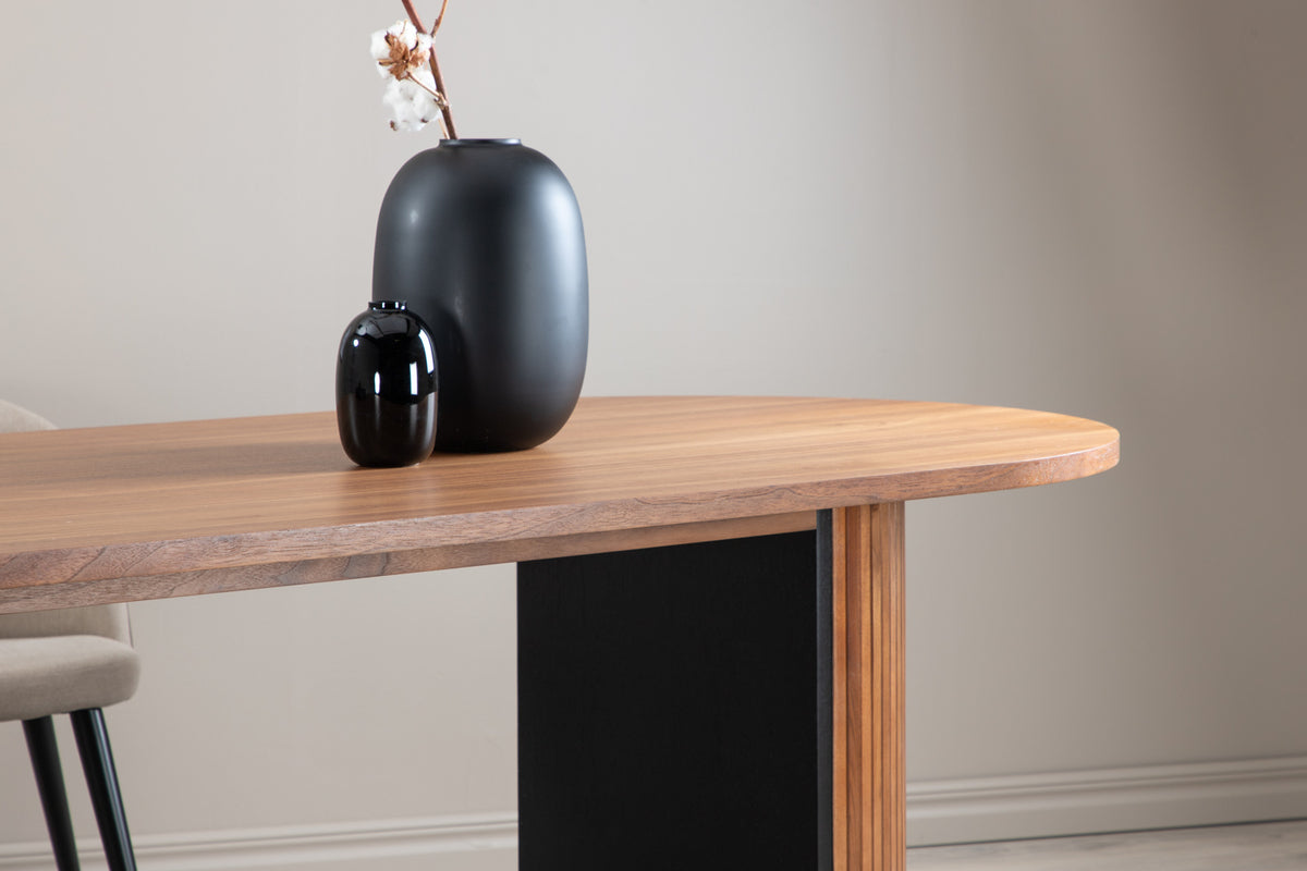 Venture Design Bianca Ovala Matbord 200 x 90 Valnöt