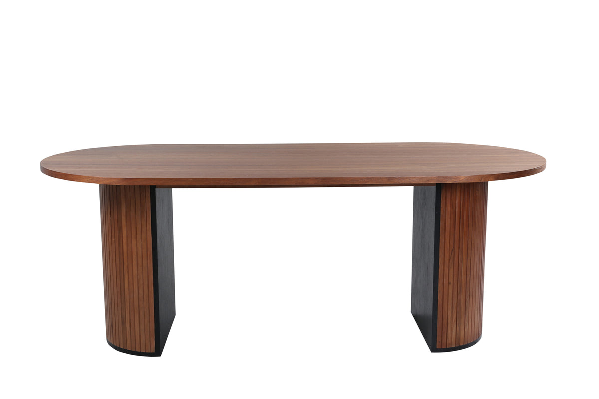 Venture Design Bianca Ovala Matbord 200 x 90 Valnöt