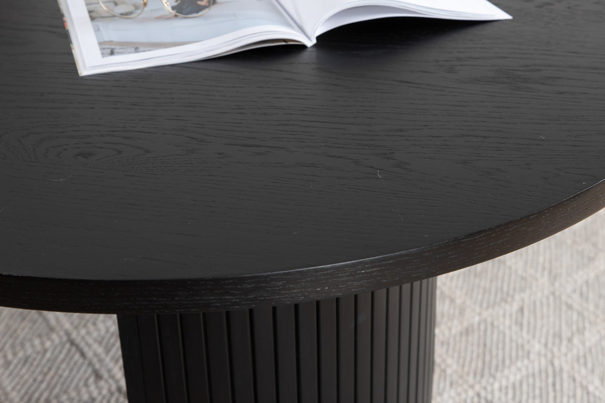 Venture Design Bianca Ovala Matbord 200 x 90 Svart