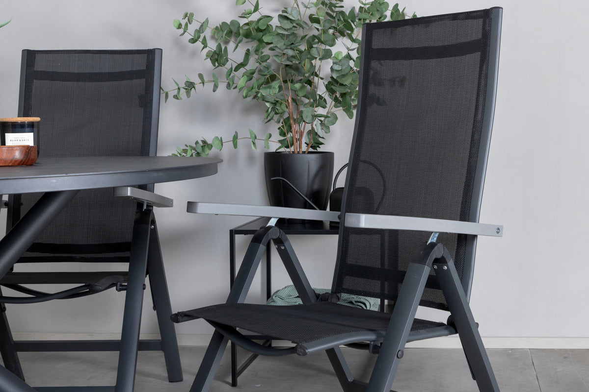 Venture Design Albany Positionsstolar 2-pack Svart