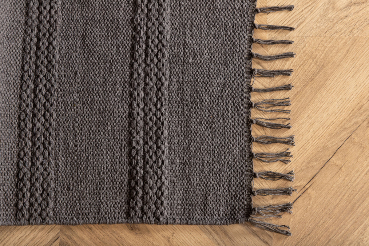 Venture Design Nico Rektangulära Mattor 250 x 80 Grå