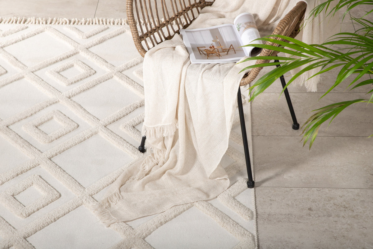 Venture Design Towa Rektangulära Mattor 230 x 160 Vit