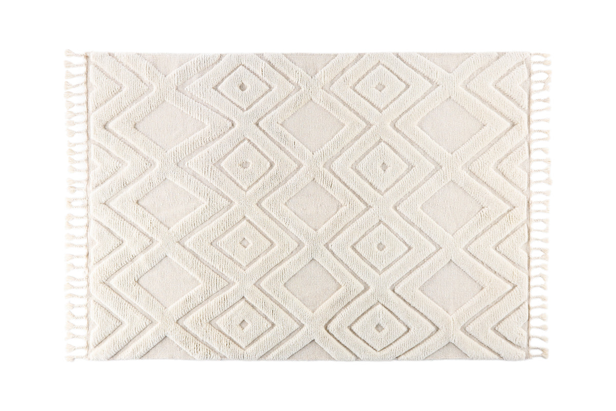 Venture Design Dahlia Rektangulära Mattor 300 x 200 Vit