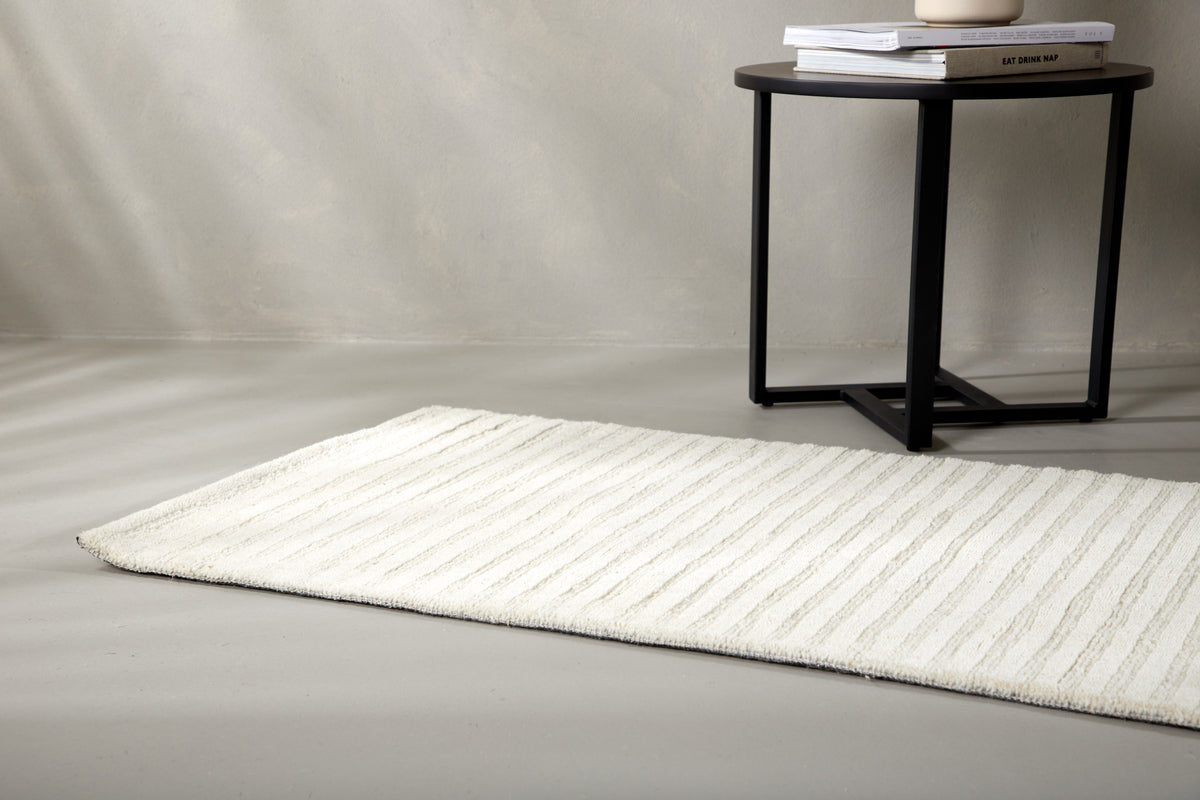 Venture Design Milton Rektangulära Mattor 200 × 70 Vit