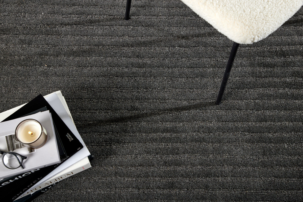 Venture Design Milton Rektangulära Mattor 230 x 160 Mörkgrå