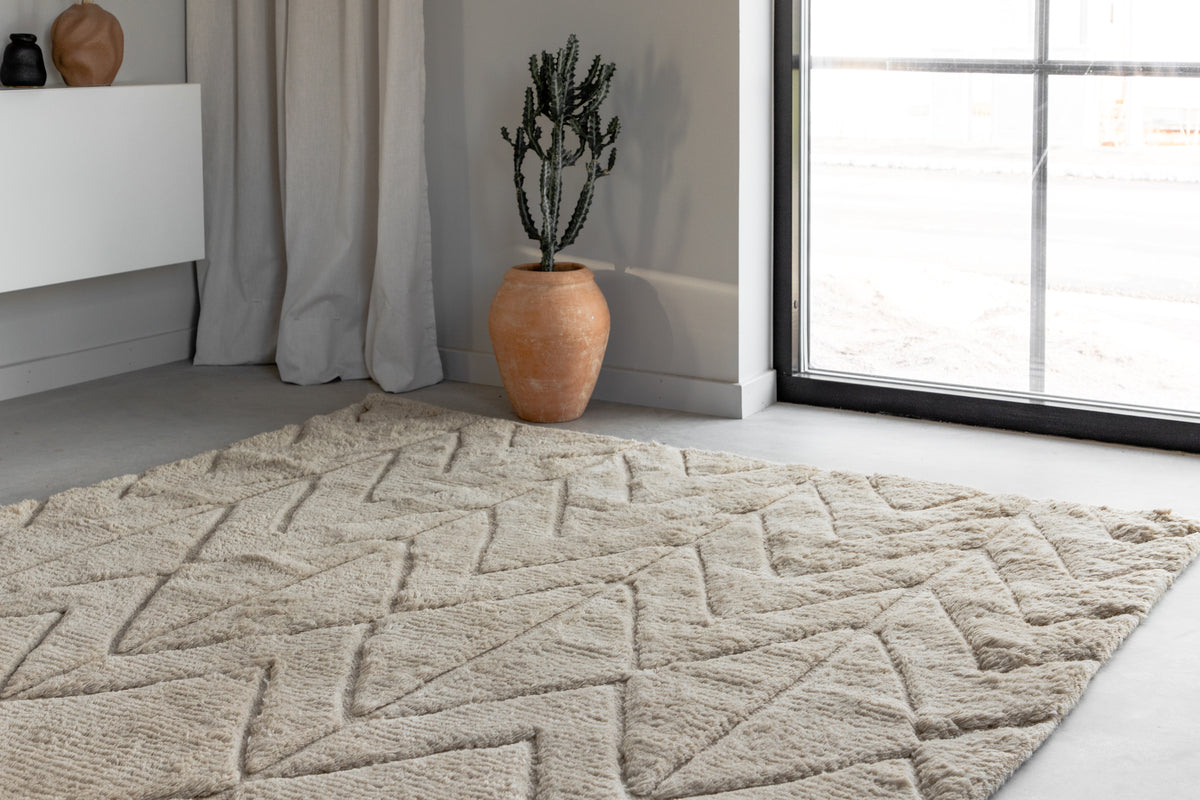 Venture Design Zoe Rektangulära Mattor 300 x 200 Beige