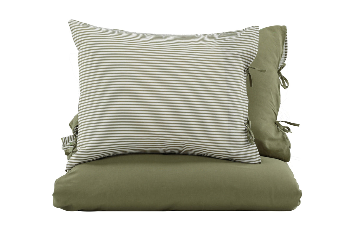Venture Design Jenna Påslakanset 220 x 240 Mossgrön