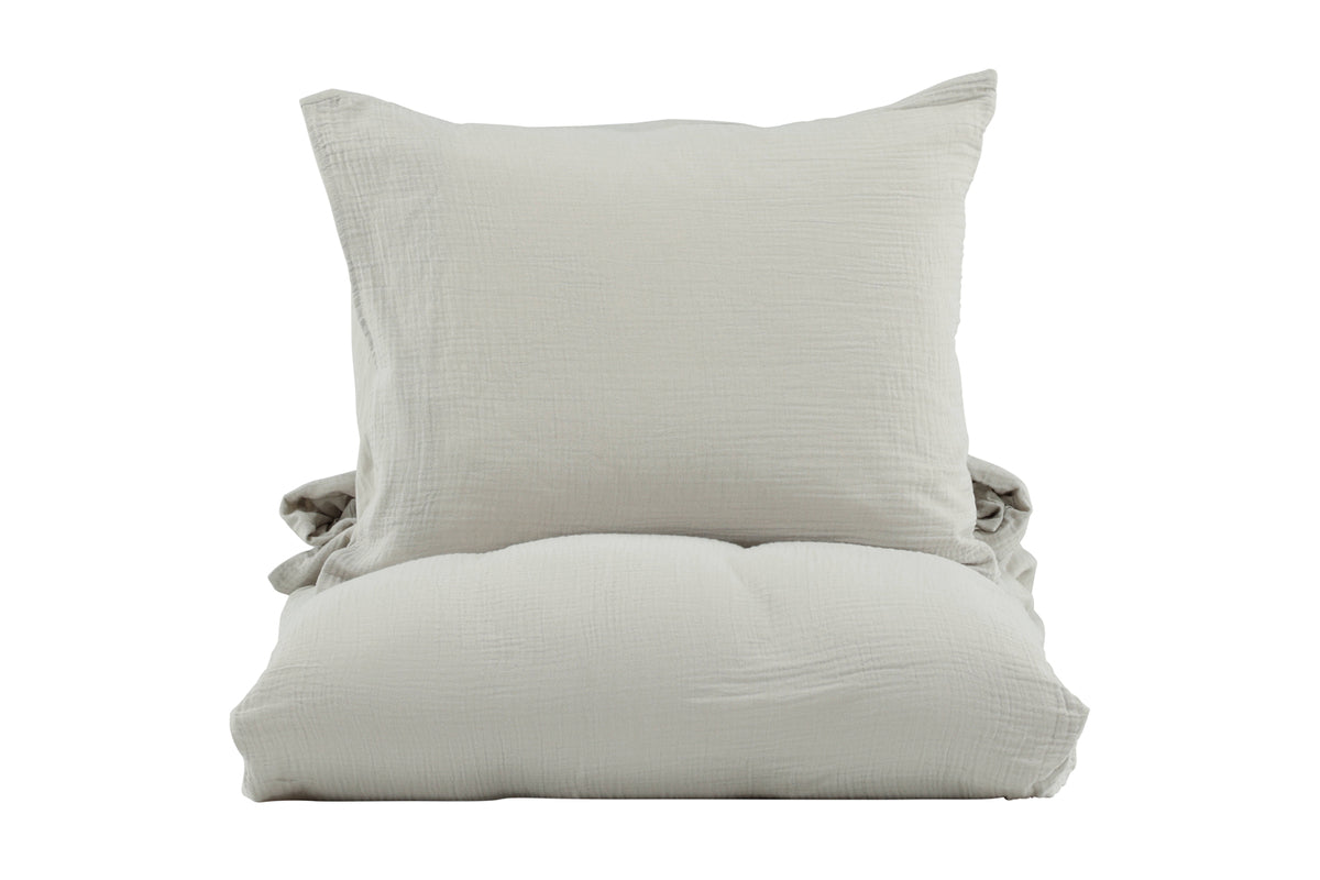 Venture Design Mila Påslakanset 200 x 150 Ljusgrå