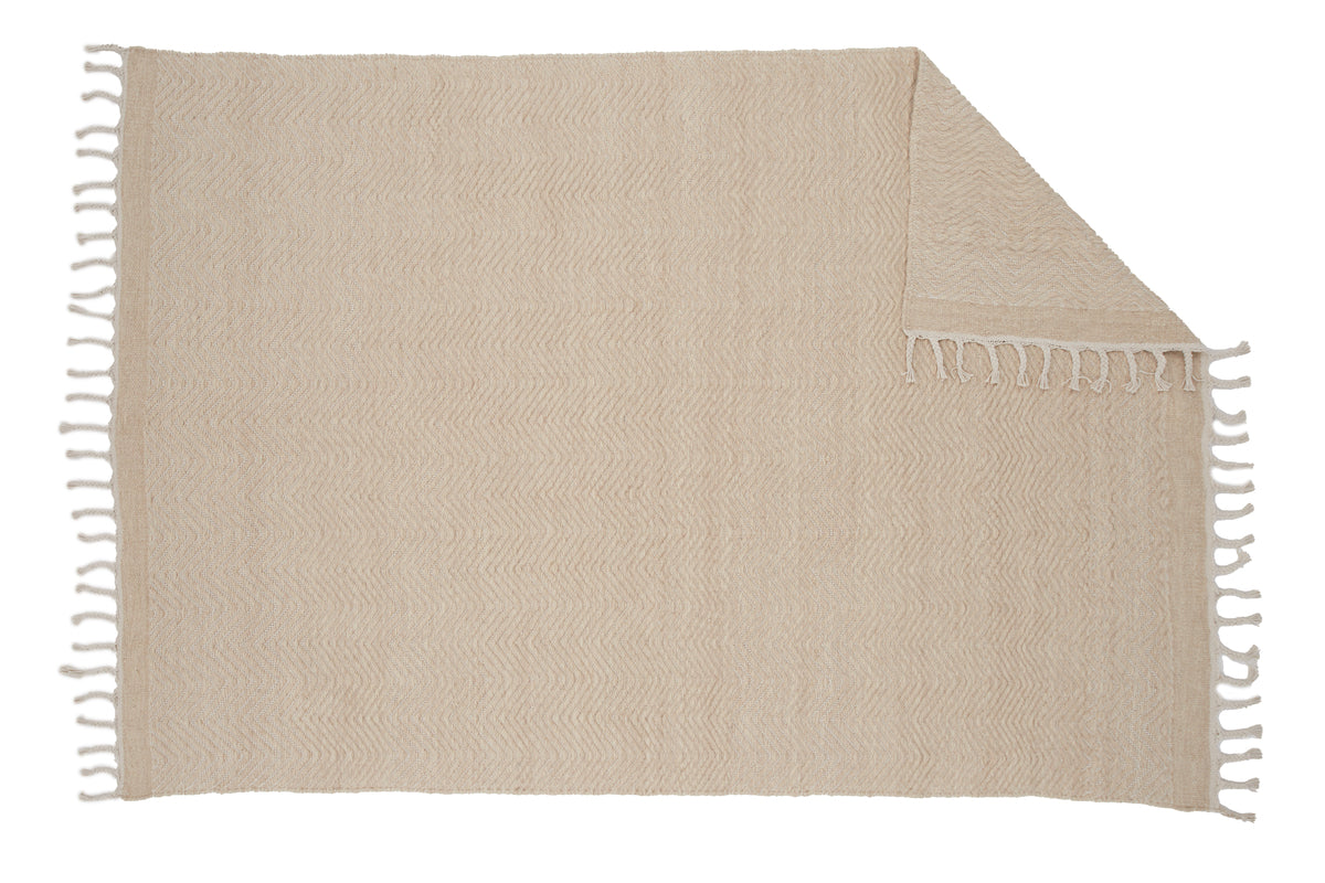 Venture Design Loke Rektangulära Mattor 350 × 250 Beige
