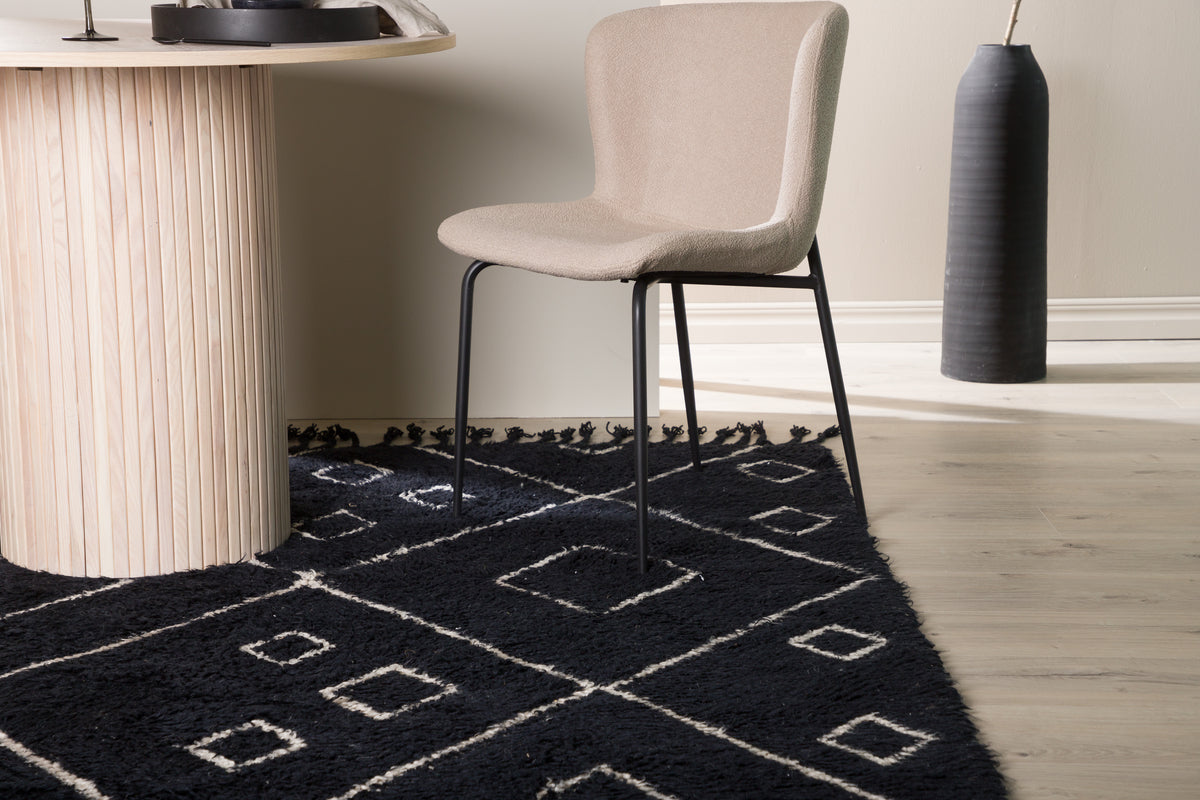 Venture Design David Rektangulära Mattor 350 × 250 Svart
