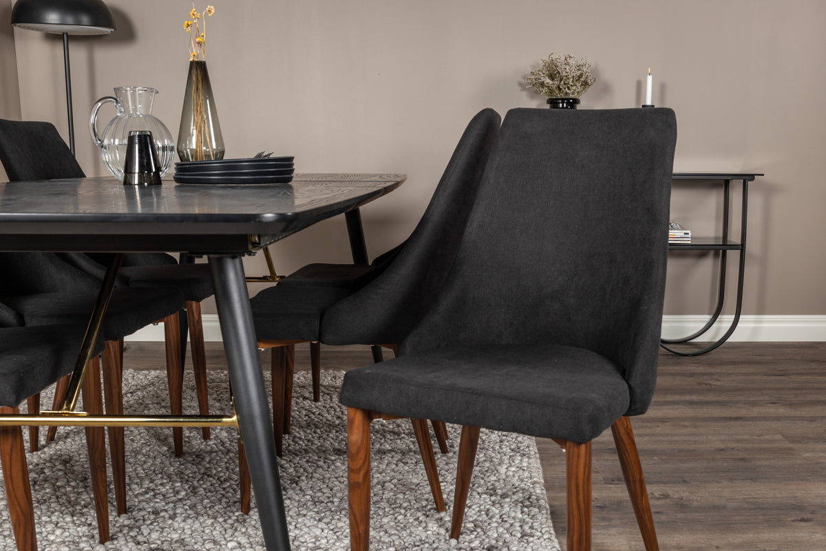Venture Design Leone Matstolar 2-pack Svart