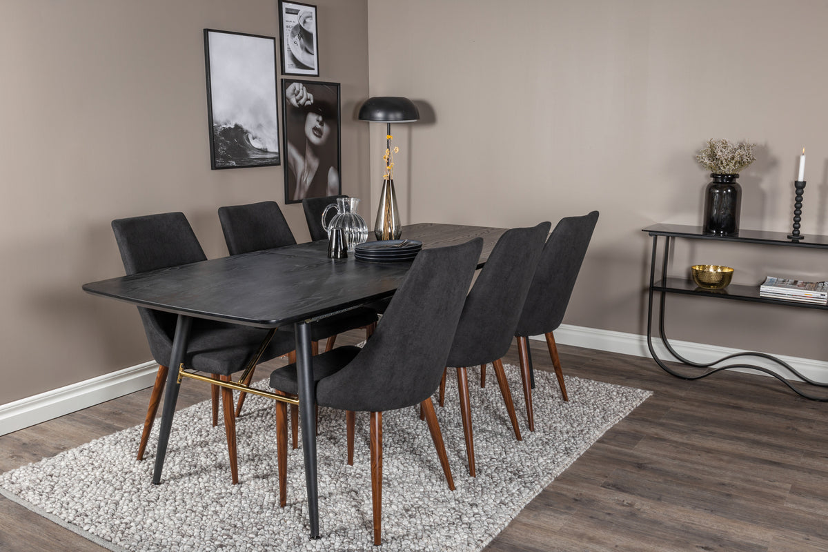Venture Design Leone Matstolar 2-pack Svart