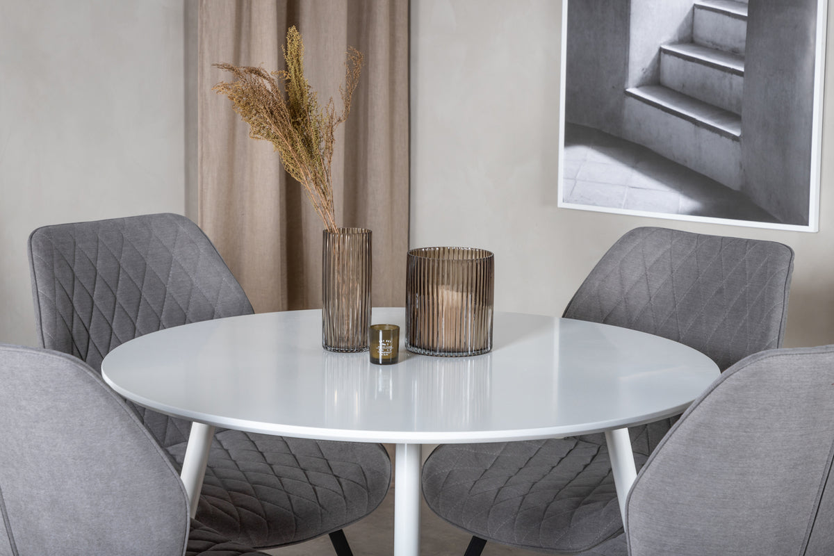 Venture Design Plaza Runda Matbord ⌀100 Vit