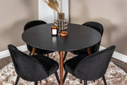 Venture Design Plaza Runda Matbord ⌀100 Svart