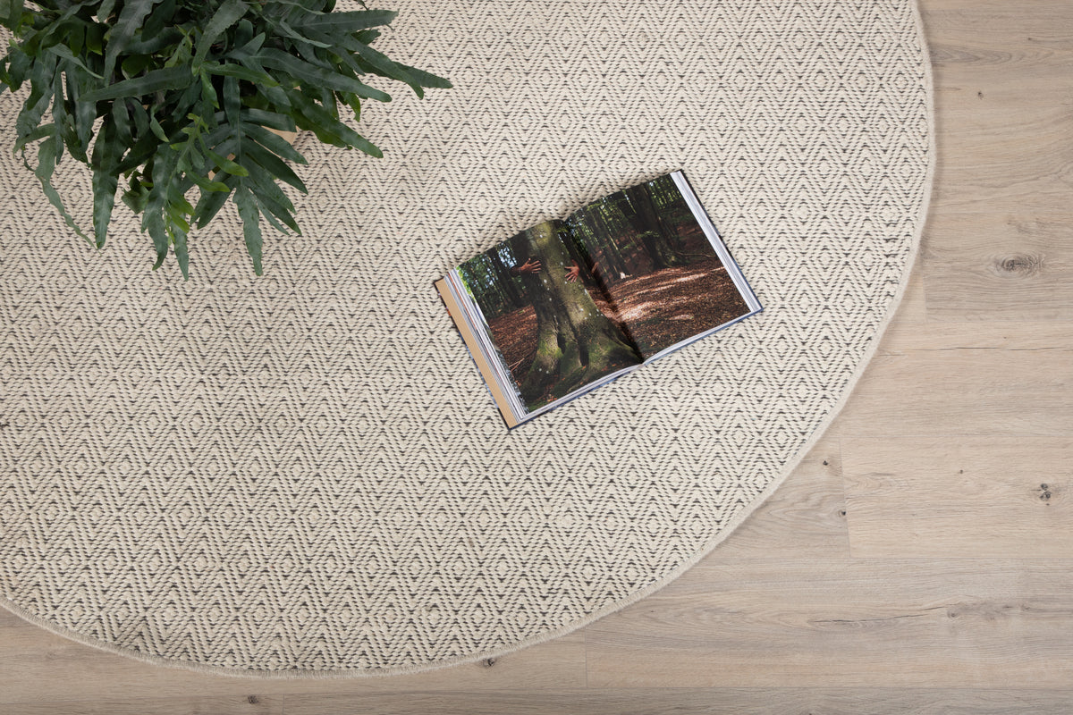 Venture Design Julana Runda Mattor ⌀200 Beige