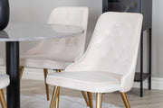 Venture Design Velvet Deluxe Matstolar 2-pack Beige