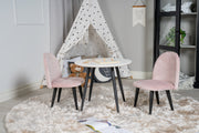 Venture Design Velvet Barnstolar Rosa