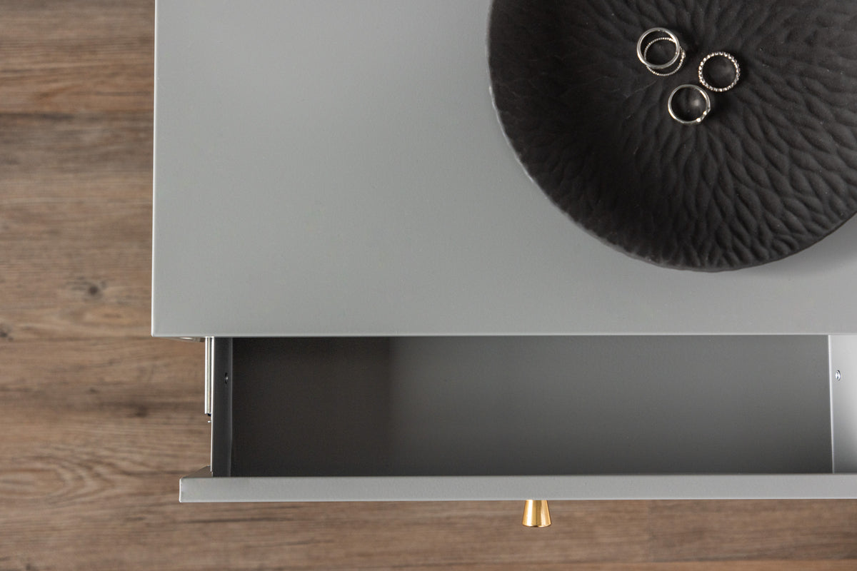 Venture Design Bakal Sidobord 43 x 41 Ljusgrå