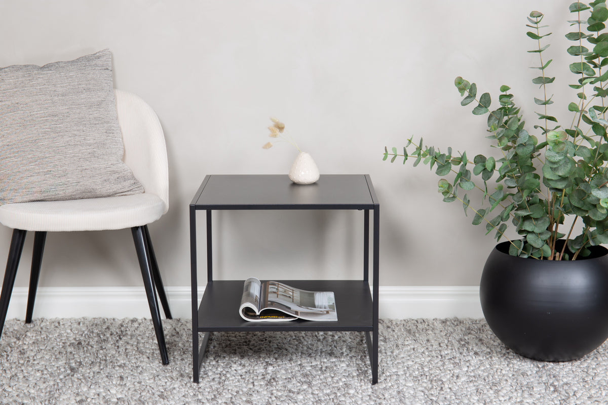 Venture Design Staal Sidobord 50 x 50 Svart