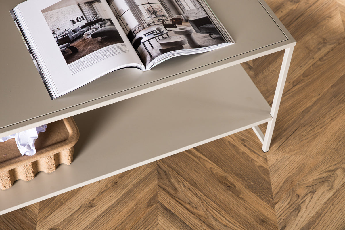 Venture Design Staal Sidobord 102 x 43 Beige