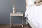 Venture Design Bakal Sängbord 43 x 41 Beige