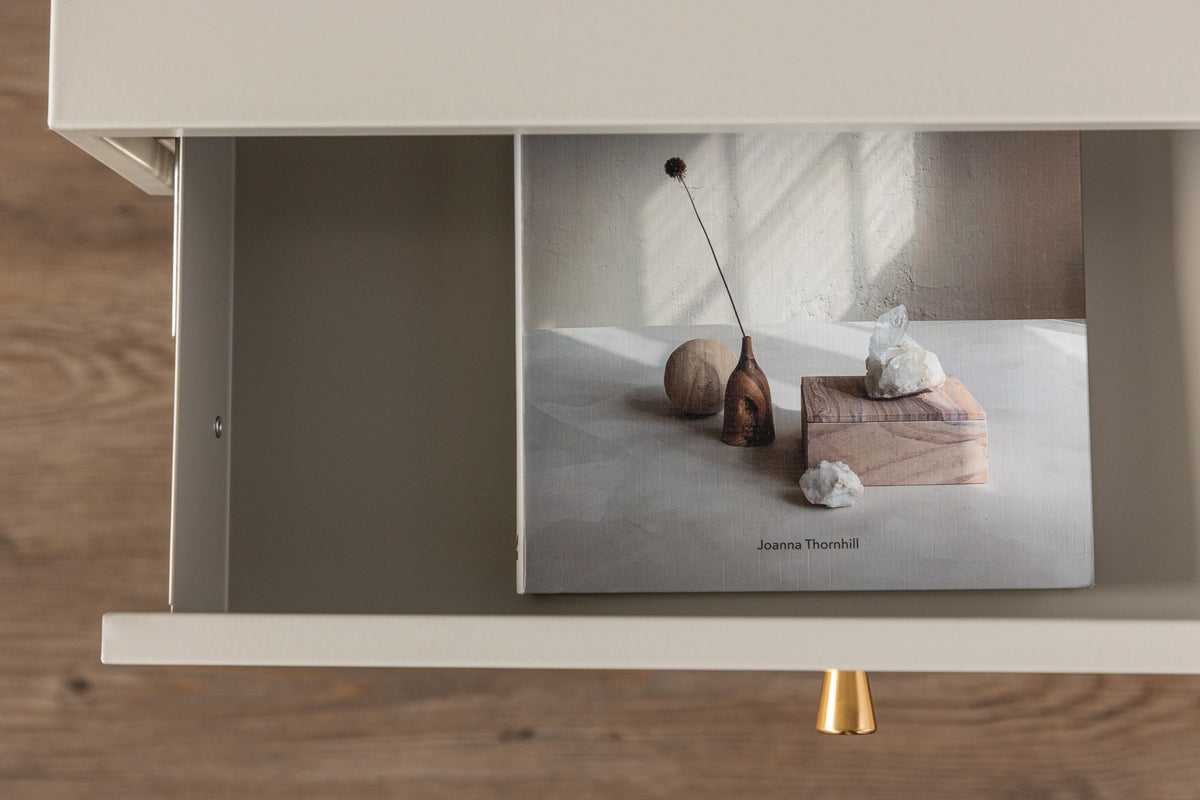 Venture Design Bakal Sängbord 43 x 41 Beige