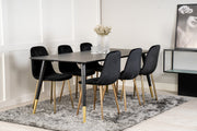 Venture Design Dipp Rektangulära Matbord 180 x 90 Svart