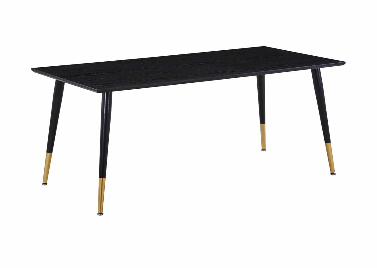 Venture Design Dipp Rektangulära Matbord 180 x 90 Svart