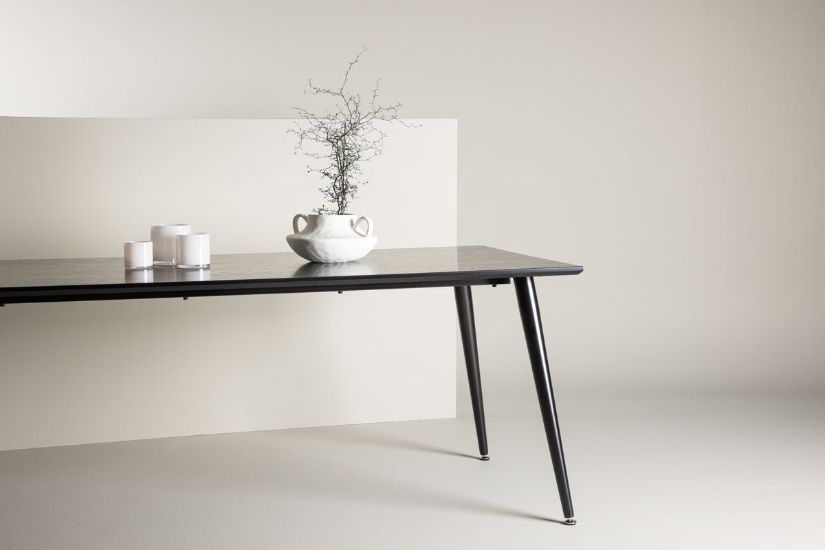 Venture Design Dipp Rektangulära Matbord 180 x 90 Svart