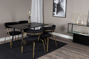Venture Design Dipp Rektangulära Matbord 120 x 85 Svart
