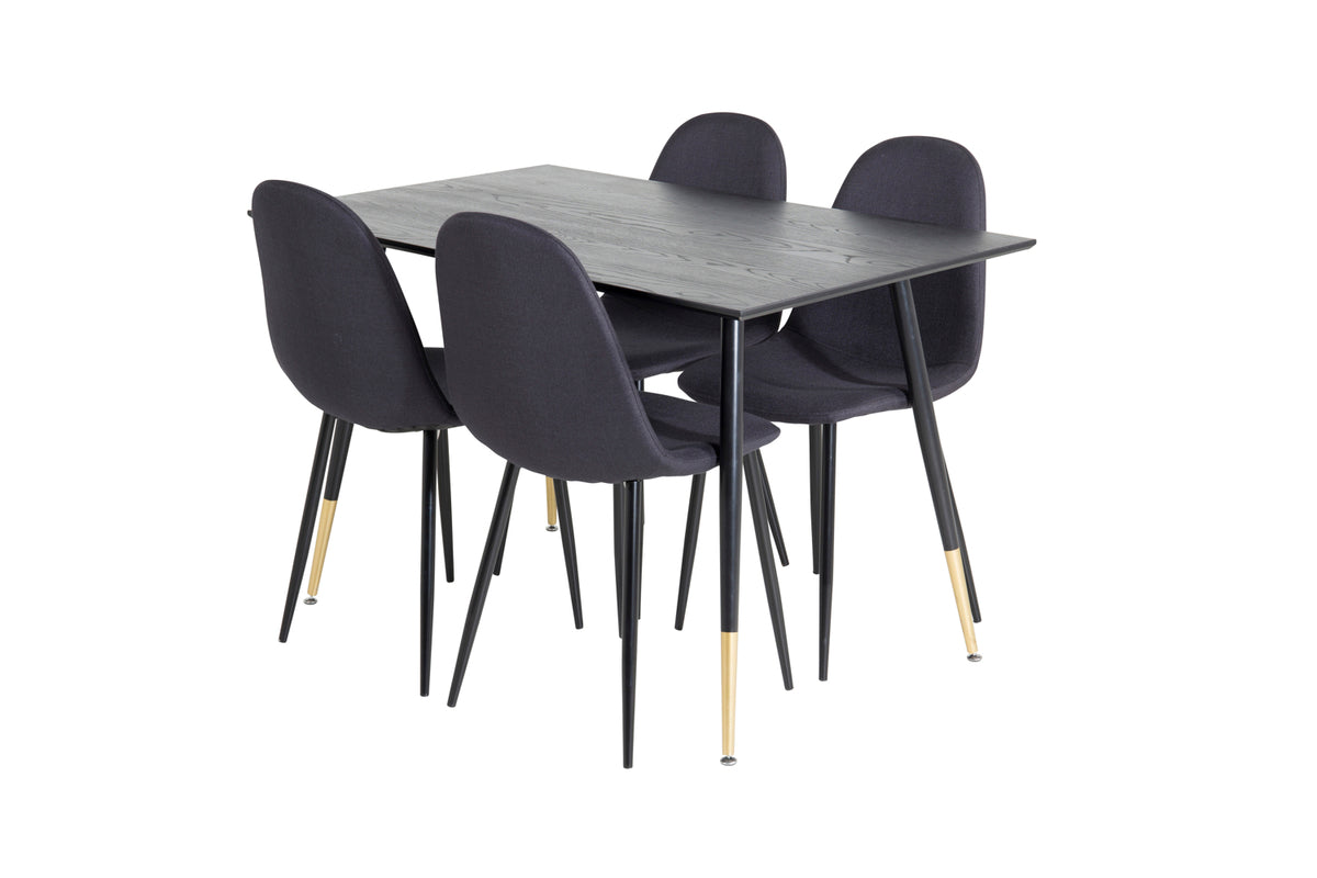 Venture Design Dipp Rektangulära Matbord 120 x 85 Svart