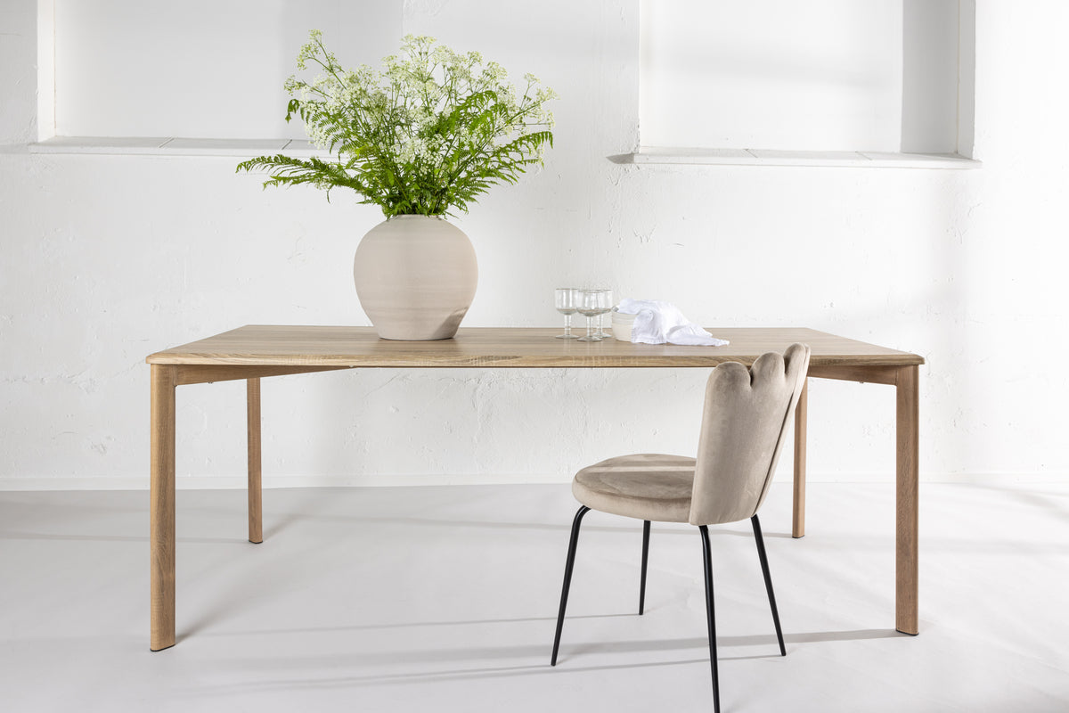 Venture Design Damon Rektangulära Matbord 200 x 90 Vitputsad
