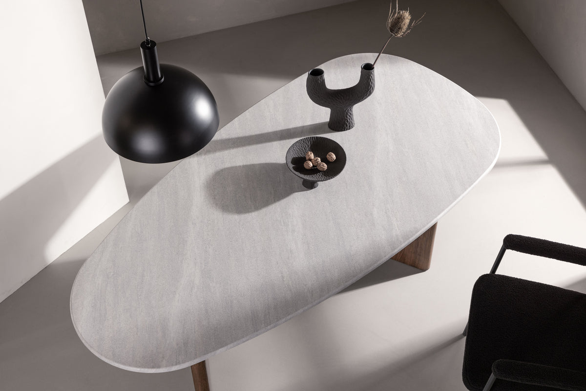 Venture Design Grönvik Ovala Matbord 180 x 90 Ljusgrå