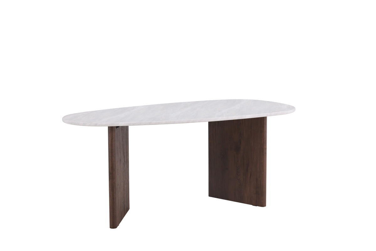 Venture Design Grönvik Ovala Matbord 180 x 90 Ljusgrå