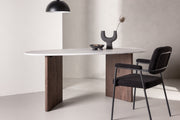 Venture Design Grönvik Ovala Matbord 180 x 90 Ljusgrå