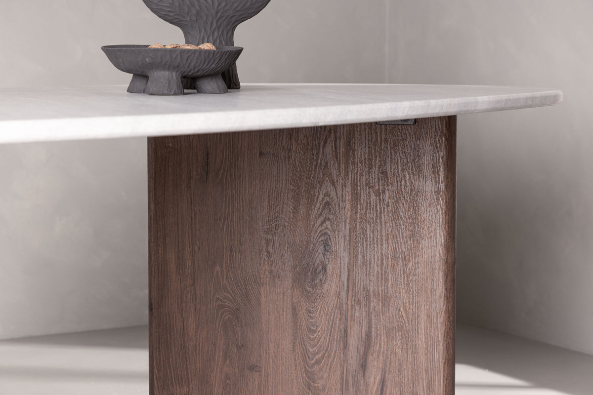 Venture Design Grönvik Ovala Matbord 180 x 90 Ljusgrå
