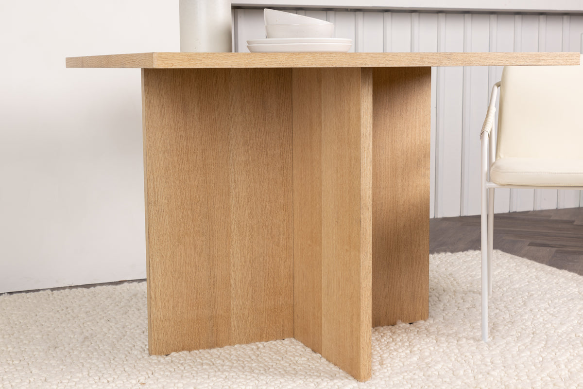 Venture Design Leo Rektangulära Matbord 100 x 100 Natur