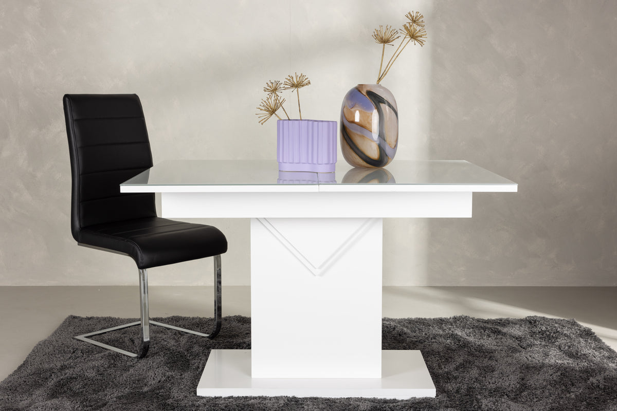Venture Design Pluto Rektangulära Matbord 120 x 90 Vit