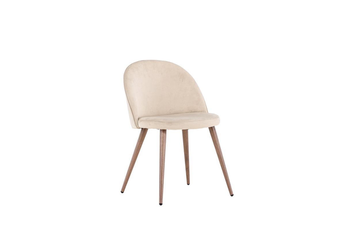 Venture Design Velvet Matstolar 2-pack Beige