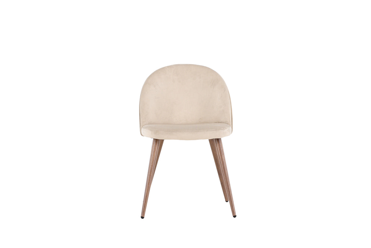 Venture Design Velvet Matstolar 2-pack Beige