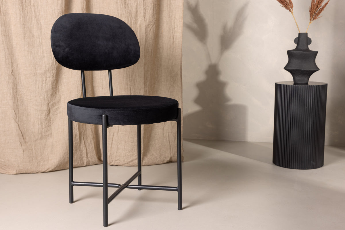 Venture Design Stella Matstolar 2-pack Svart