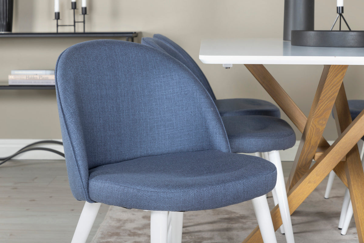 Venture Design Velvet Matstolar 2-pack Blå