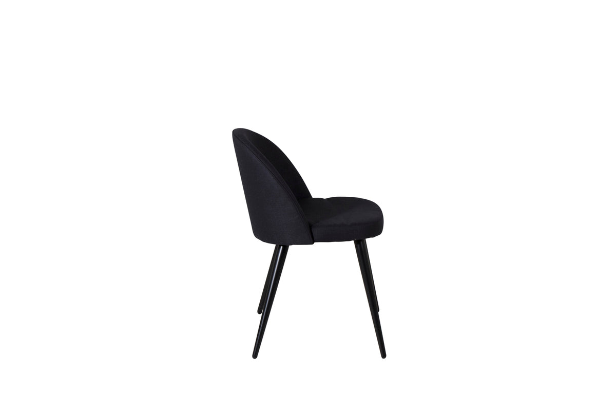 Venture Design Velvet Matstolar 2-pack Svart